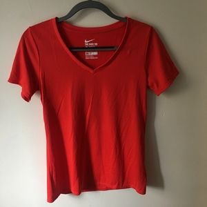 Nike Pro Short Sleeve V Neck Top